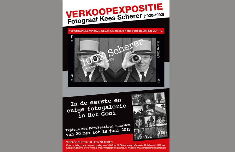 A0 Poster Verkoopexpositie, Vintage Photo Gallery Naarden